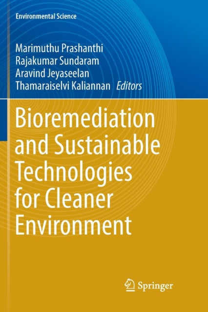 Book cover of: Bioremediation and Sustainable Technologies for Cleaner Environment. By: Marimuthu Prashanthi