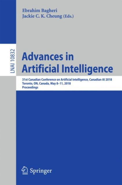 Book cover of: Advances in Artificial Intelligence. By: Ebrahim Bagheri