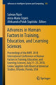 Book cover of: Advances in Human Factors in Training, Education, and Learning Sciences. By: Salman Nazir