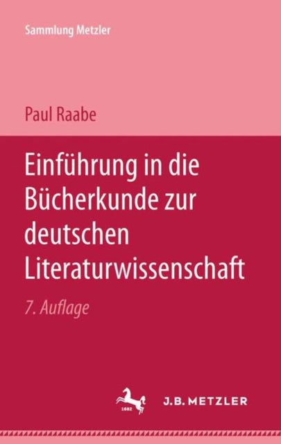Book cover of: Einfuhrung in die Bucherkunde zur Deutschen Literaturwissenschaft