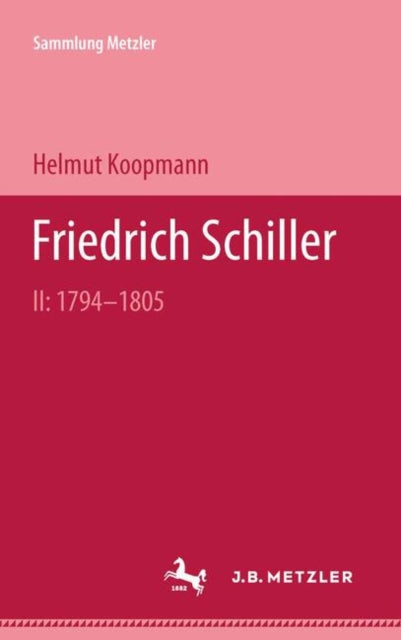 Book cover of: Friedrich Schiller II: 1794-1805. By: Helmut Koopmann