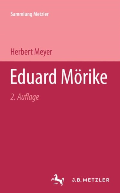Book cover of: Eduard Morike. By: Herbert Meyer
