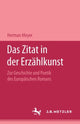 Book cover of: Das Zitat in der Erzahlkunst. By: Herman Meyer
