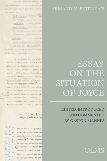 Book cover of: Essay on the Situation of Joyce. By: Armand M. Petitjean
