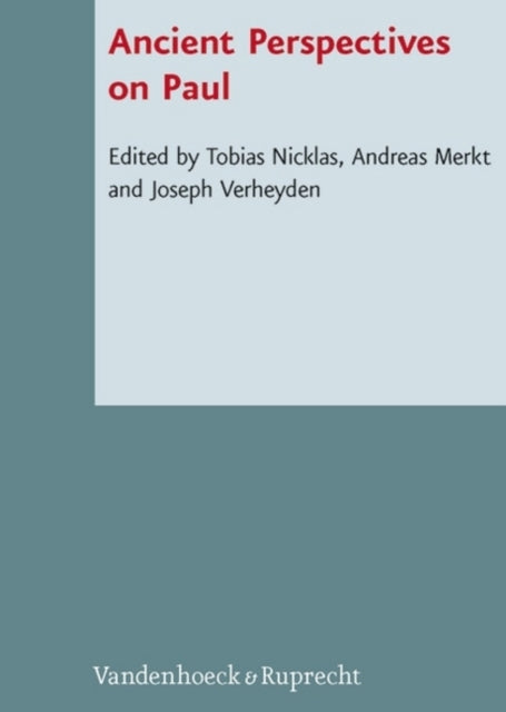 Book cover of: Ancient Perspectives on Paul. By: Tobias Nicklas