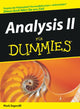 Book cover of: Analysis II fur Dummies. By: Mark Zegarelli