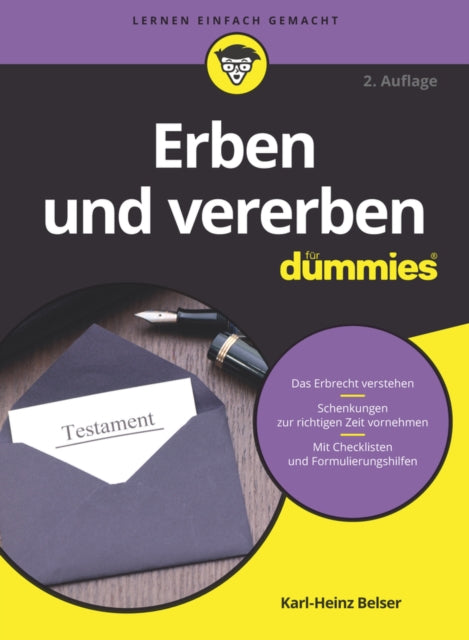 Book cover of: Erben und vererben fur Dummies. By: Karl-Heinz Belser