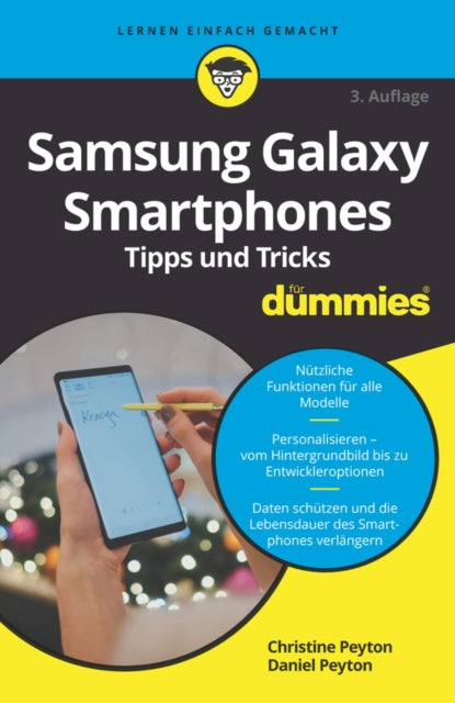 Book cover of: Samsung Galaxy Smartphones Tipps und Tricks fur Dummies. By: Christine Peyton