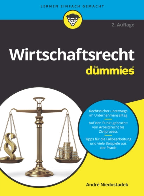 Book cover of: Wirtschaftsrecht fur Dummies. By: André Niedostadek