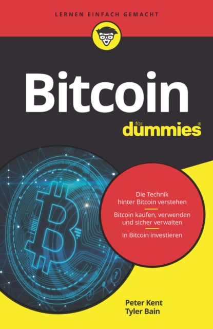 Book cover of: Bitcoin fur Dummies. By: Peter Kent
