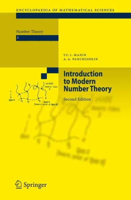 Book cover of: Introduction to Modern Number Theory. By: I͡U. I. Manin, Yu.I. Manin