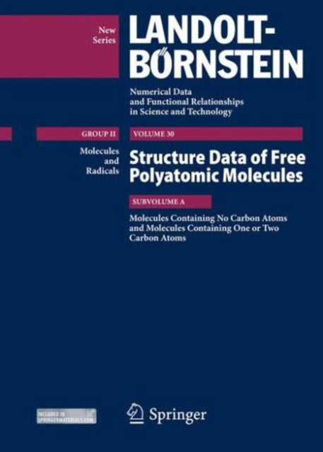Molecules Containing no Carbon Atoms and Molecules Containing one or two Carbon Atoms