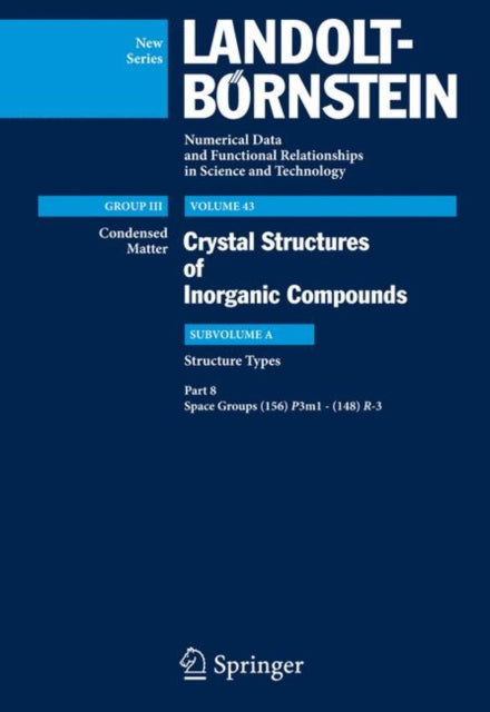 Book cover of: Space groups (156) P3m1-(148) R-3. By: Pierre Villars