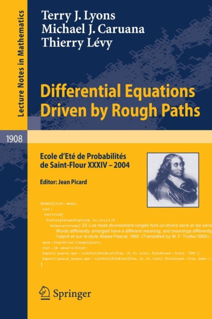 Book cover of: Differential Equations Driven by Rough Paths. By: Terry J. Lyons