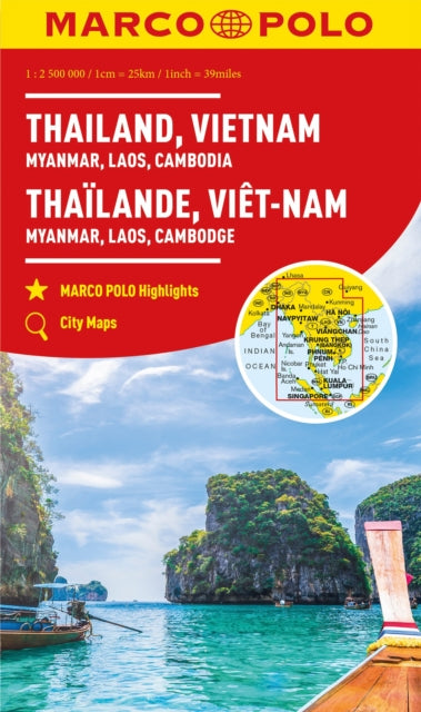 Book cover of: Thailand, Vietnam, Laos, Cambodia Marco Polo Map