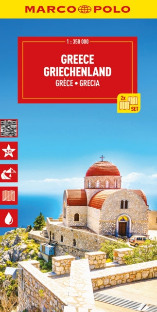 Book cover of: Greece & Islands Marco Polo Map