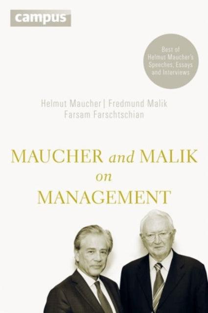 Book cover of: Maucher and Malik on Management