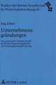 Book cover of: Unternehmensgruendungen