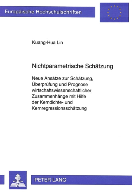 Book cover of: Nichtparametrische Schaetzung