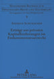 Book cover of: Ertraege aus privaten Kapitalforderungen im Einkommensteuerrecht