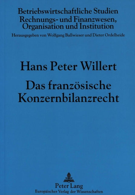 Book cover of: Das franzoesische Konzernbilanzrecht