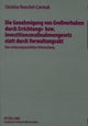 Book cover of: Die Genehmigung von Grovorhaben durch Errichtungs- bzw. Investitionsmanahmengesetz statt durch Verwaltungsakt