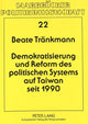 Book cover of: Demokratisierung und Reform des politischen Systems auf Taiwan seit 1990