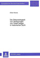 Book cover of: Die Sittenwidrigkeit von Verfuegungen von Todes wegen in historischer Sicht. By: Oliver Karow