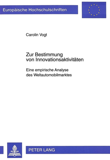 Book cover of: Zur Bestimmung von Innovationsaktivitaeten