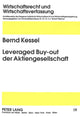 Book cover of: Leveraged Buy-out der Aktiengesellschaft. By: Bernd Kessel