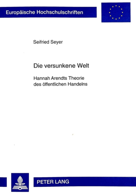 Book cover of: Die Versunkene Welt