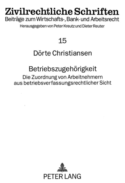 Book cover of: Betriebszugehoerigkeit