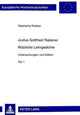 Book cover of: Justus Gottfried Rabener- «Nuetzliche Lehrgedichte»