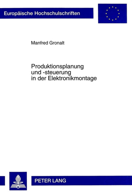 Book cover of: Produktionsplanung und -steuerung in der Elektronikmontage