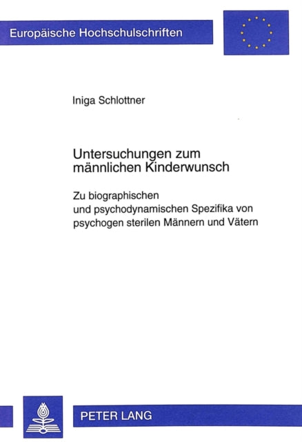 Book cover of: Untersuchungen zum maennlichen Kinderwunsch