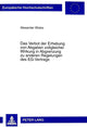 Book cover of: Verbot Der Erhebung Von Abgaben Zollgleicher Wirkung in Abgrenzung Zu Anderen Regelungen Des Eg-Vertrags. By: Alexander Wiebe