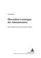 Book cover of: Ueberwaelzte Leistungen der Administration. By: Ute Hansen