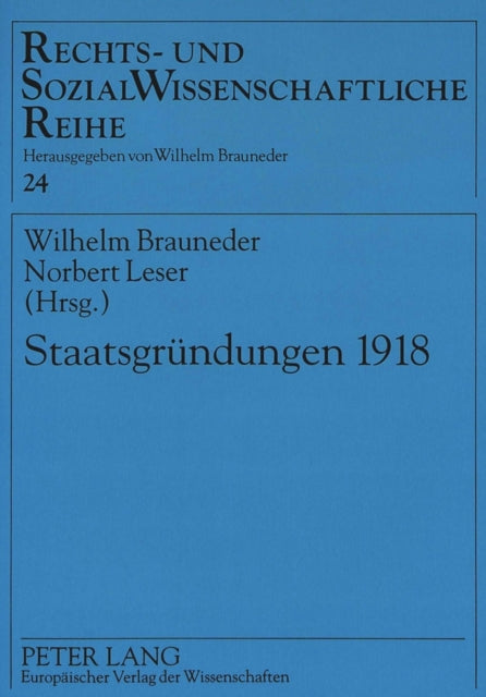 Book cover of: Staatsgruendungen 1918