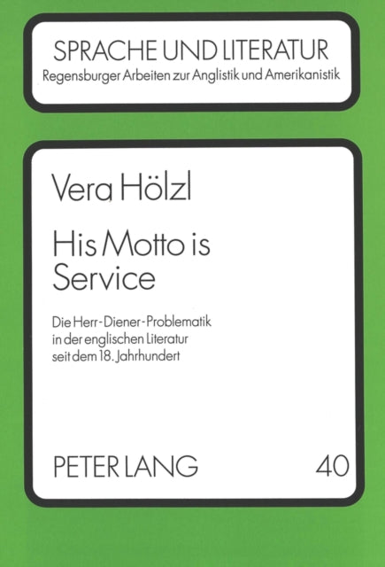 Book cover of: His Motto is Service