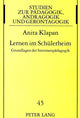 Book cover of: Lernen Im Schuelerheim. By: Anita Klapan