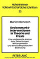 Book cover of: Devisenmarktinterventionen in Theorie und Praxis. By: Marion Benesch