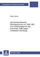 Book cover of: Hoechstrichterliche Rechtsprechung Von 1948-1961 Zum Scheidungsgrund Des § 48 Eheg 1946 Wegen Unheilbarer Zerruettung