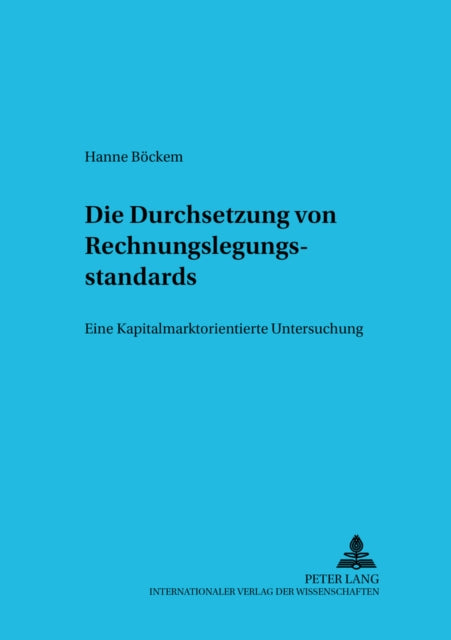 Book cover of: Die Durchsetzung von Rechnungslegungsstandards