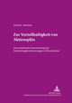 Book cover of: Zur Vorteilhaftigkeit von Aktiensplits. By: Harrison, David