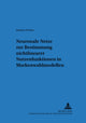 Book cover of: Neuronale Netze Zur Bestimmung Nichtlinearer Nutzenfunktionen in Markenwahlmodellen. By: Markus Probst