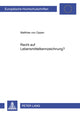 Book cover of: Recht Auf Lebensmittelkennzeichnung?