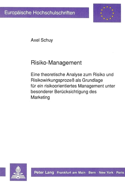 Book cover of: Risiko-Management