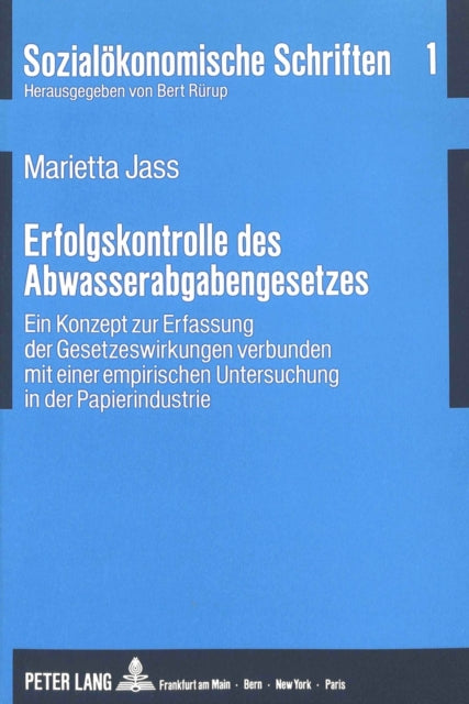 Book cover of: Erfolgskontrolle des Abwasserabgabengesetzes