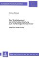 Book cover of: Straftatbestand Der Unterhaltsentziehung Aus Rechtsvergleichender Sicht