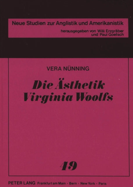 Book cover of: Die Aesthetik Virginia Woolfs